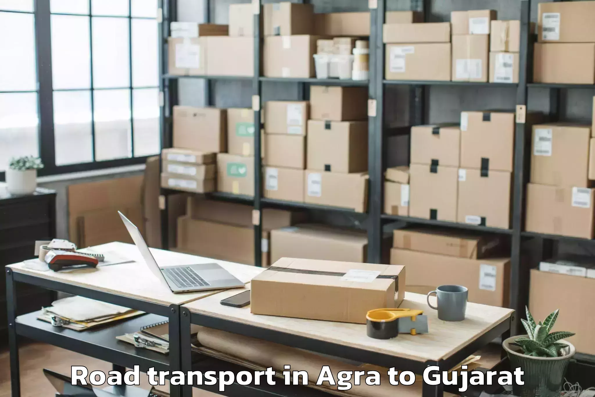 Reliable Agra to Saurashtra University Rajkot Road Transport